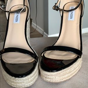 Black Steve Madden wedges